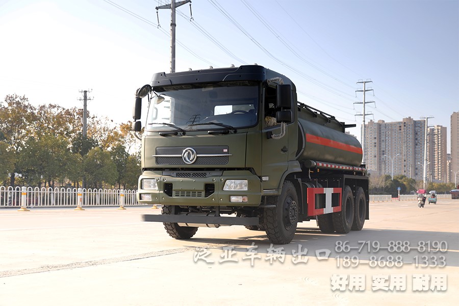 东风6x4越野油罐车、东风平头排半驾驶室越野加油车、东风210马力罐式加油车